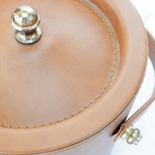 HIELERA CUERO CAMEL - Casa CMK