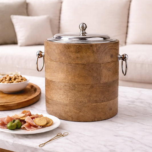 HIELERA MADERA CON TAPA - Casa CMK