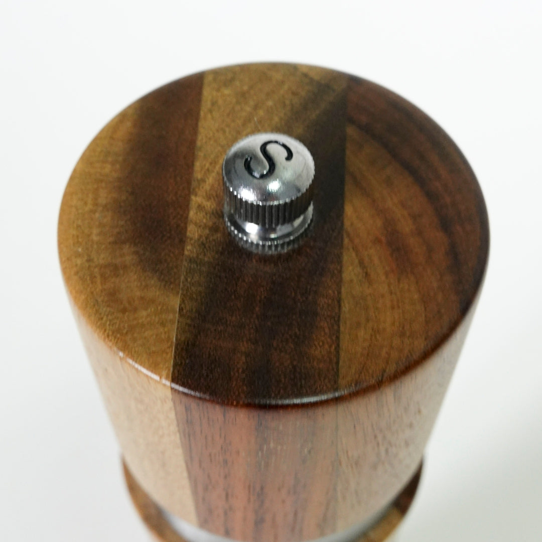 MOLINILLO MADERA ACACIA ANILLO PLATA - Casa CMK
