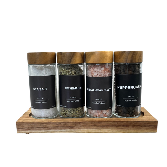 SET ESPECIEROS TAPA MADERA + CONDIMENTOS - Casa CMK