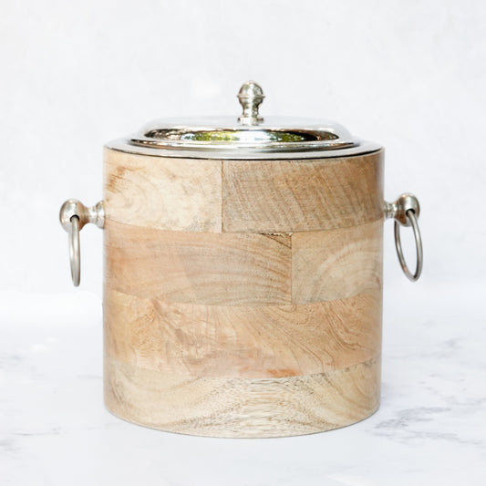 HIELERA MADERA CON TAPA - Casa CMK