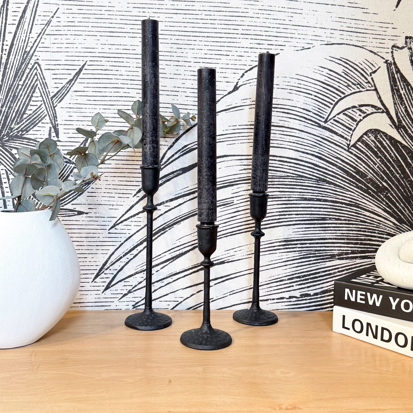 SET 3 CANDELABROS METAL - Casa CMK