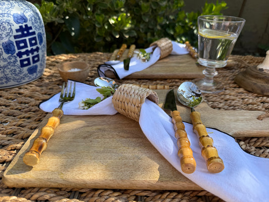 SET 4 CUBIERTOS BAMBU - Casa CMK