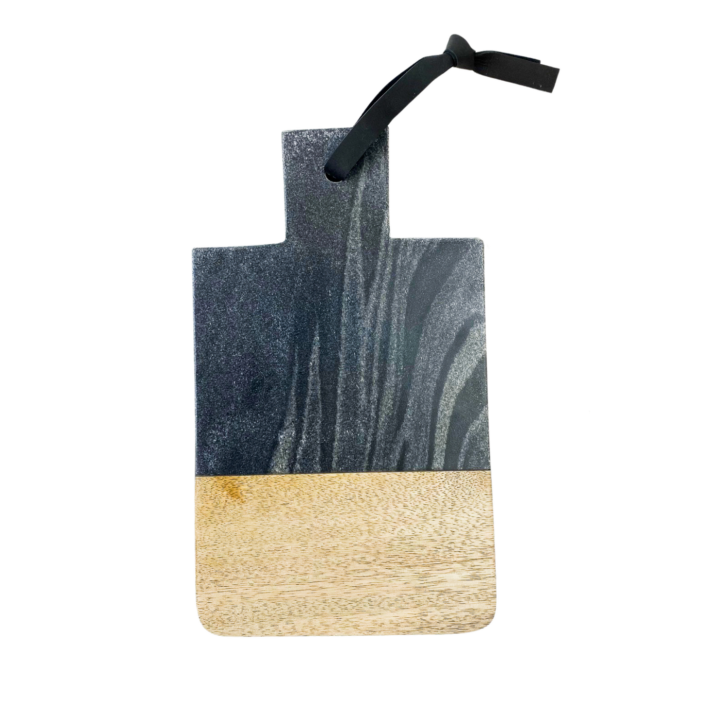 TABLA AGUSTINA MARMOL NEGRO MADERA - Casa CMK