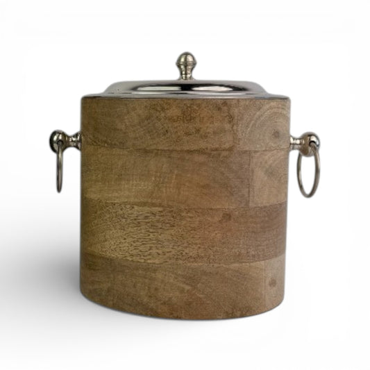 HIELERA MADERA CON TAPA - Casa CMK