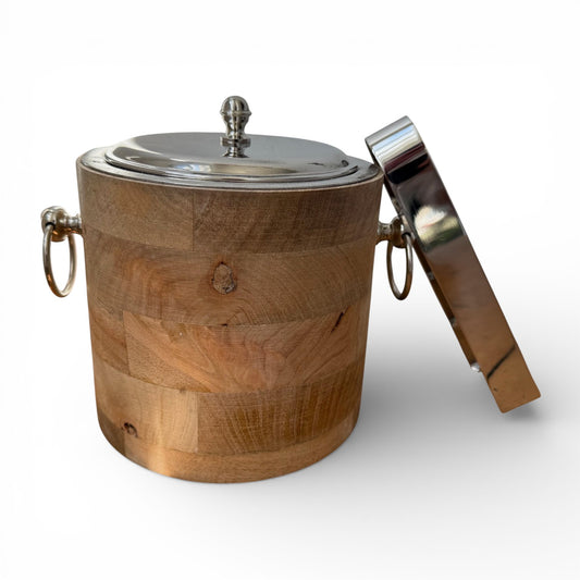 HIELERA MADERA CON TAPA - Casa CMK