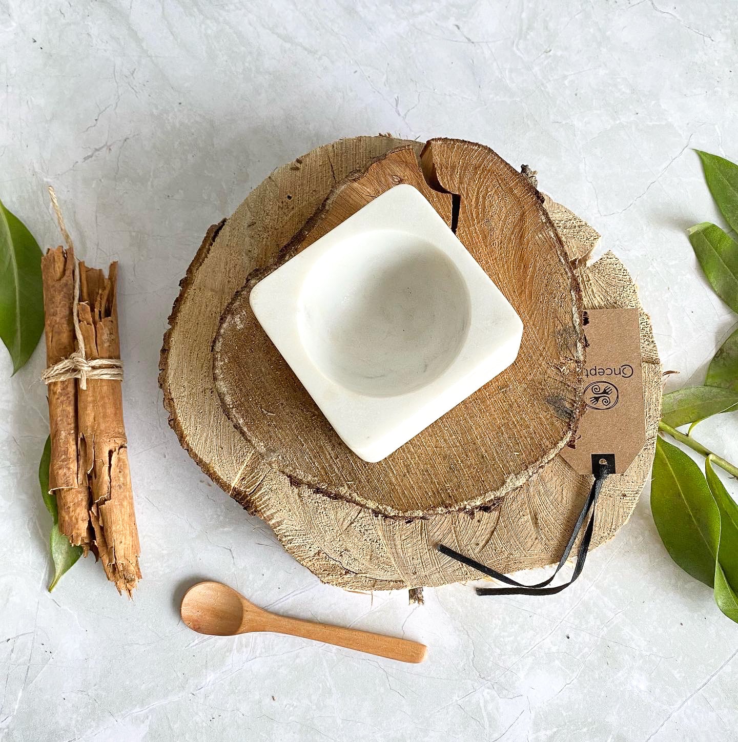 SET 3 CUENCOS MARMOL BLANCO - Casa CMK