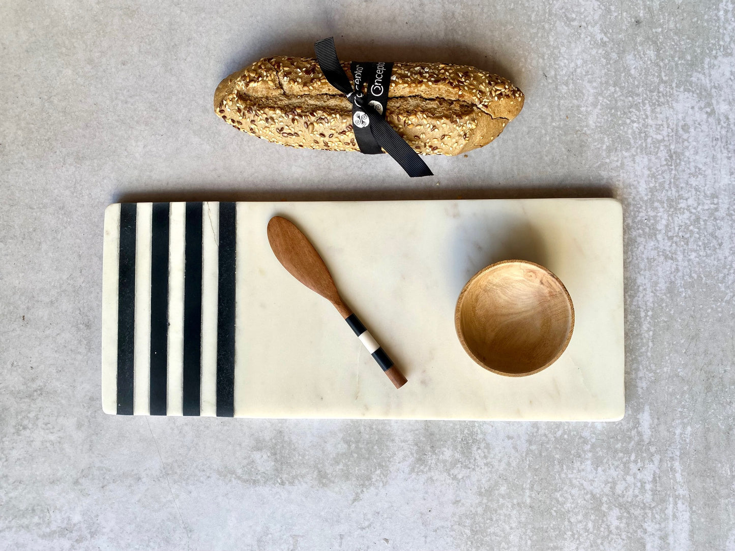 TABLA RAYADA MARMOL RECTANGULAR - Casa CMK