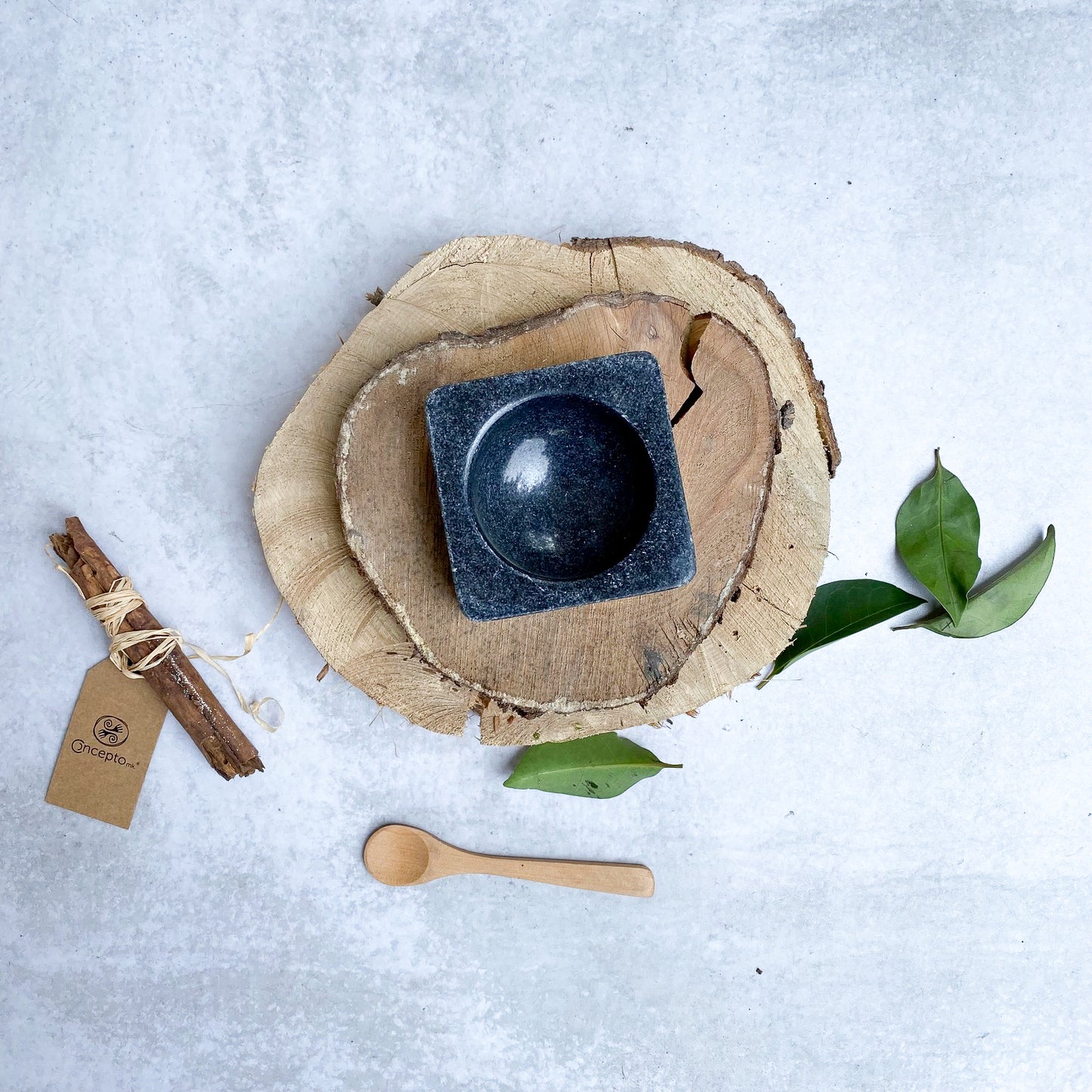 SET 3 CUENCOS MARMOL NEGRO - Casa CMK