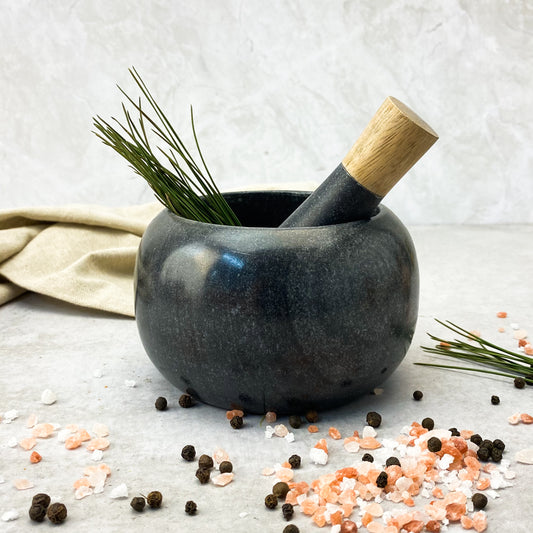 MORTERO MARMOL NEGRO - Concepto MK