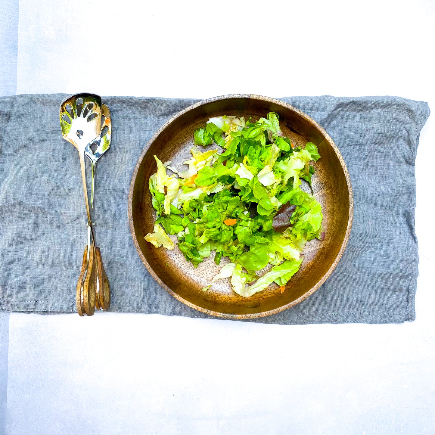 TENAZAS ACERO INOXIDABLE MANGO MADERA - Concepto MK