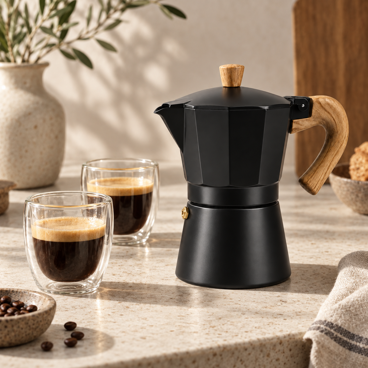 CAFETERA ITALIANA NEGRA 6 TAZAS