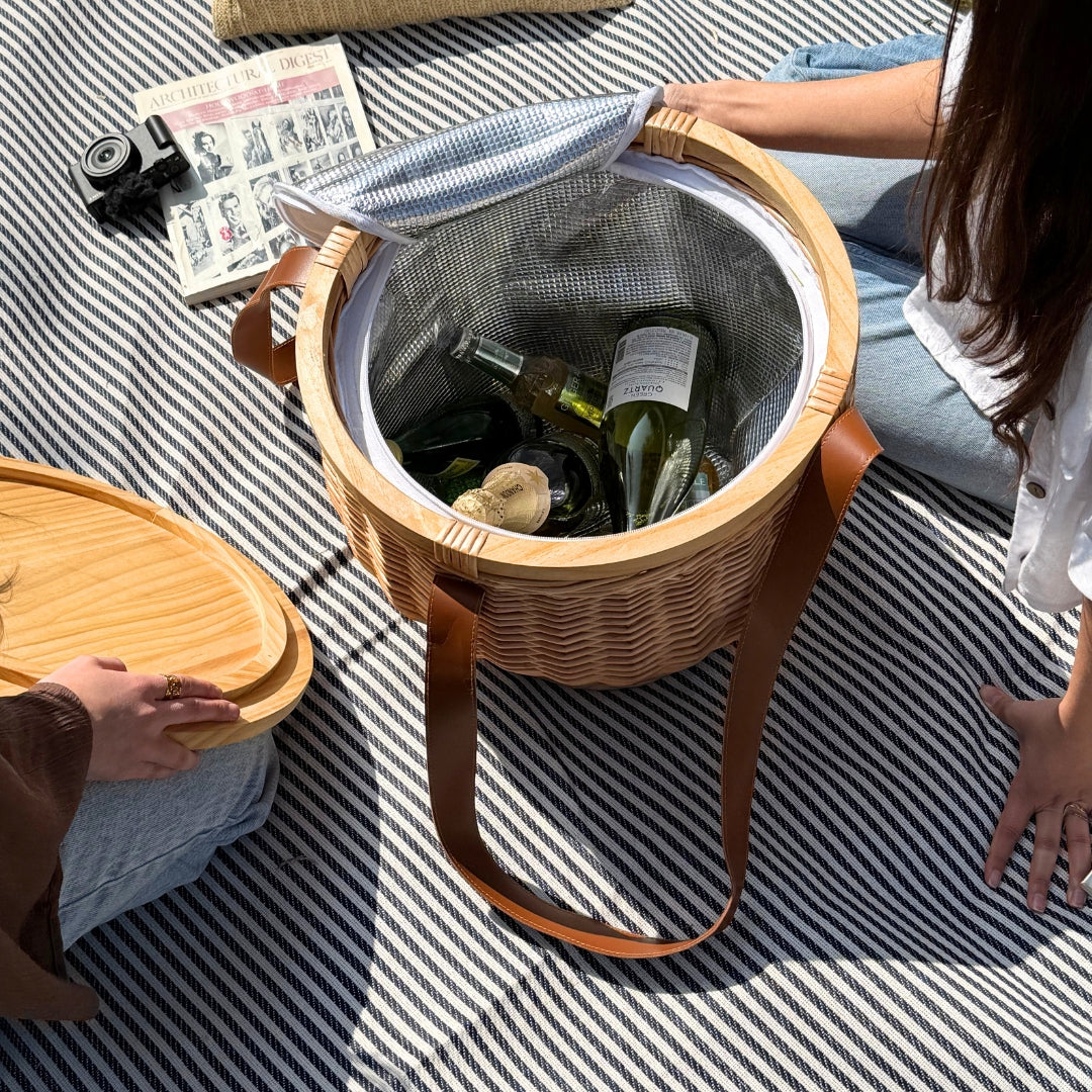 CANASTO  PICNIC COOLER RATTAN