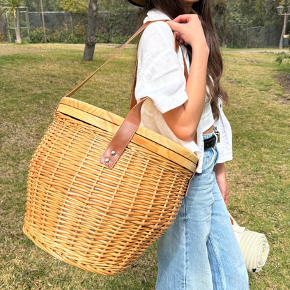 CANASTO  PICNIC COOLER RATTAN