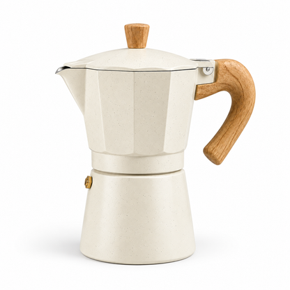 CAFETERA ITALIANA BEIGE 6 TAZAS