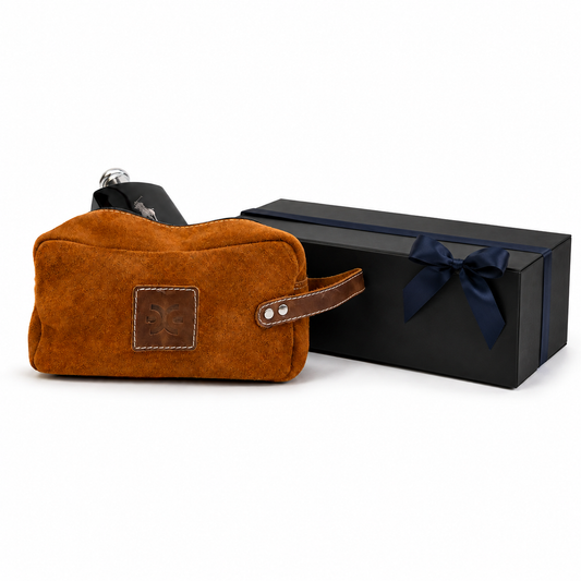 NECESSAIRE CUERO RENO EN CAJA - Casa CMK
