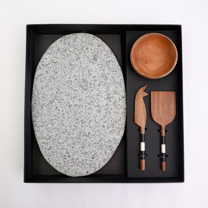 CAJA PLATO PIEDRA + ACCESORIOS - Casa CMK