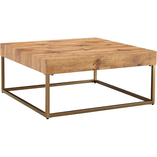 MESA MADERA DORADA CENTRO - Casa CMK