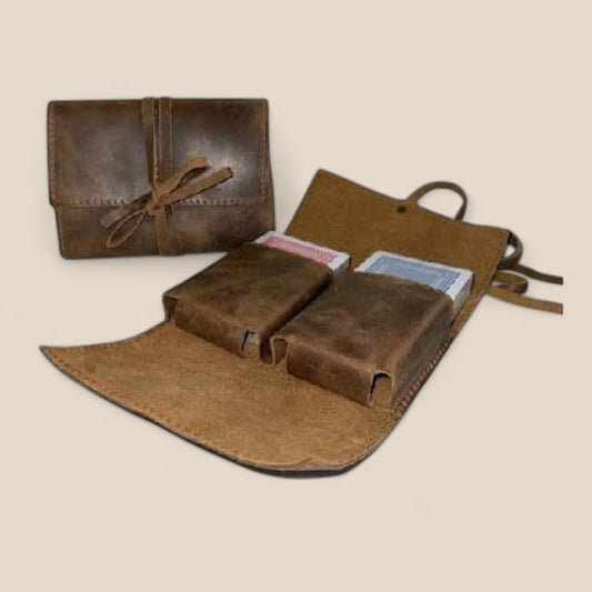 ESTUCHE CUERO PARA CARTAS - Casa CMK