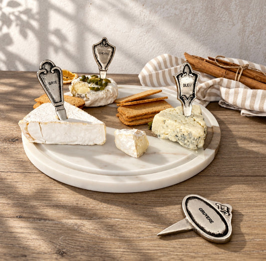 MARCADORES QUESO PLATA ENVEJECIDO - Casa CMK