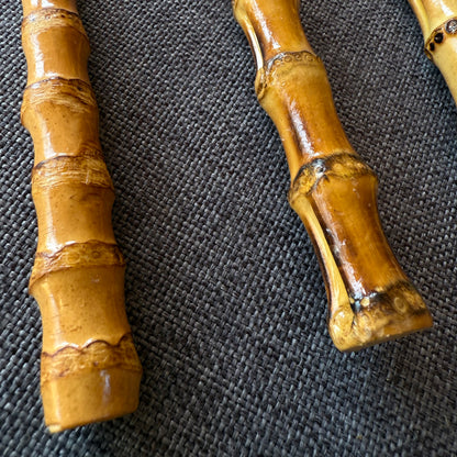 SET 4  CUBIERTOS BAMBU