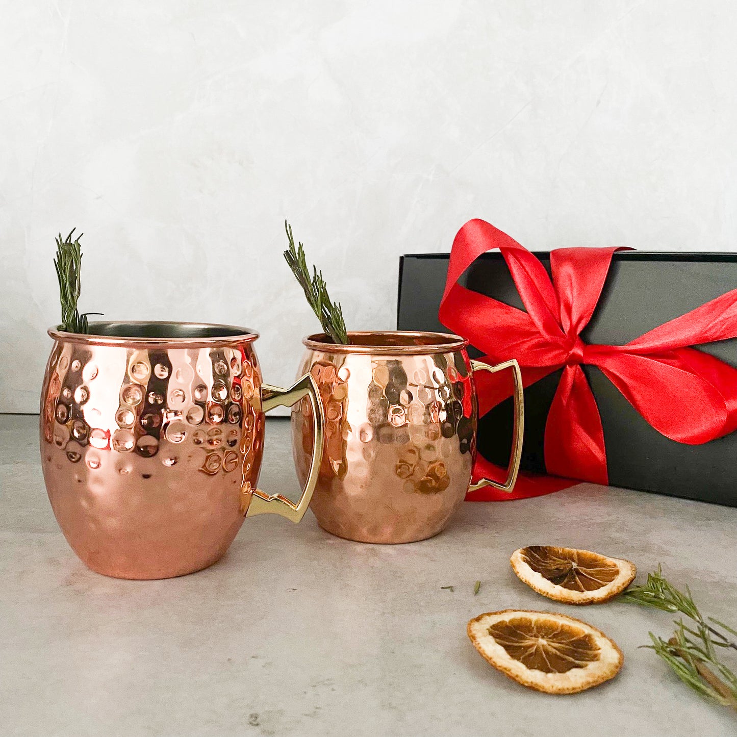 CAJA 2 MUG MOSCOW MULE COBRE MARTILLADO